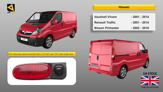 Reversing Camera Bracket For Vivaro, Trafic, Primastar 2001-2013