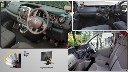 Reversing Camera & 7" Monitor for Vauxhall Vivaro MK3, Renault Trafic MK3 2014