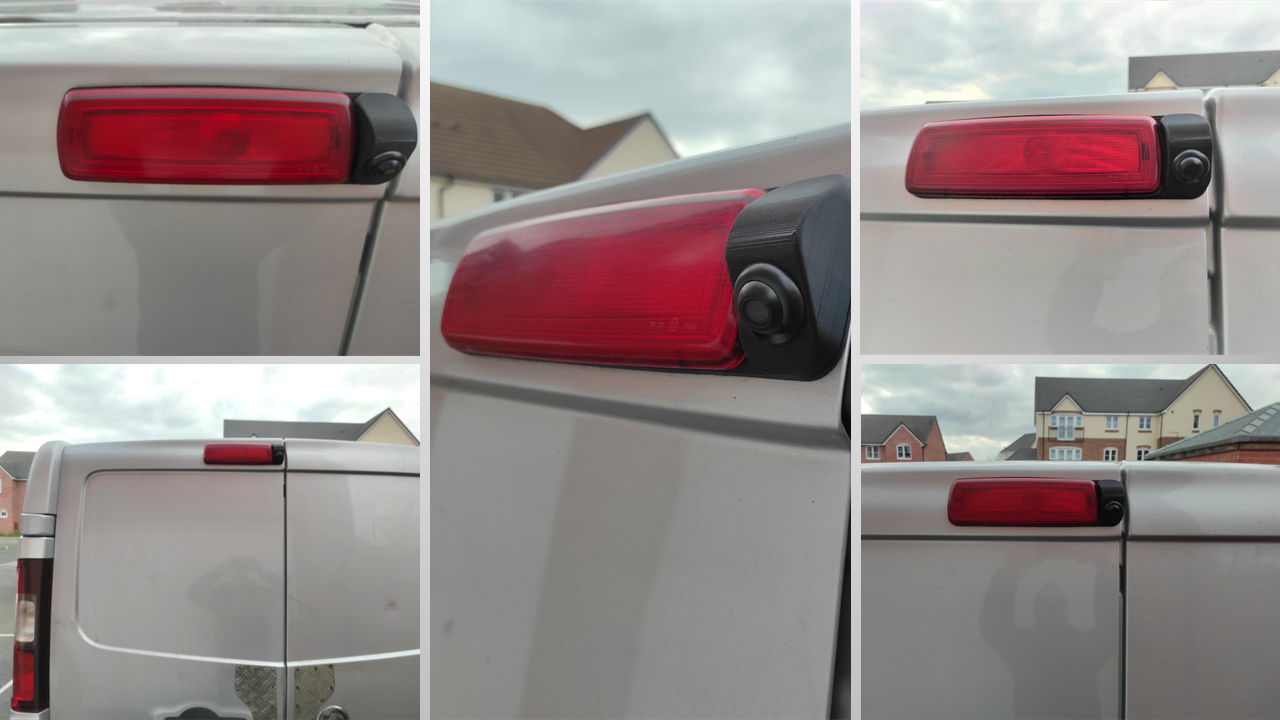 Reversing Camera & 7" Monitor for Vauxhall Vivaro MK3, Renault Trafic MK3 2014