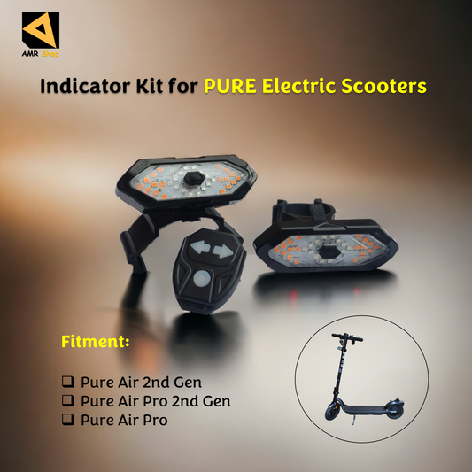 Indicator Kit for PURE Electric Scooters Pure Air 2nd Gen (Clear)