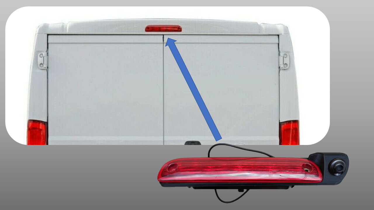 Reversing Camera Kit for Peugeot Boxer, Citroen Relay, Fiat Ducato 2011 and onwards